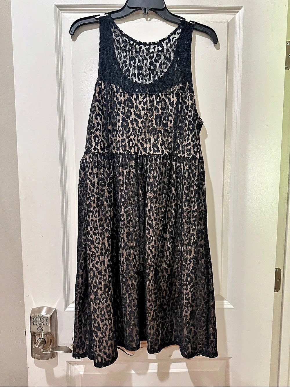 Lane Bryant Animal Print Maxi Dress in Black & Brown Size 18
